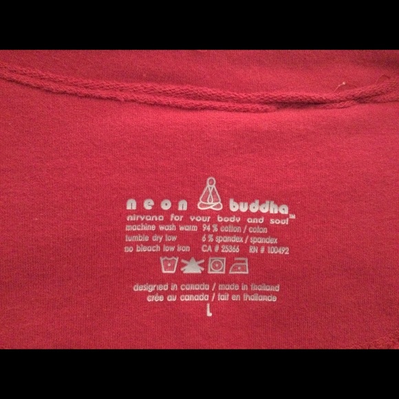 Neon Buddha Raspberry French Terry Jacket L - Picture 3 of 10